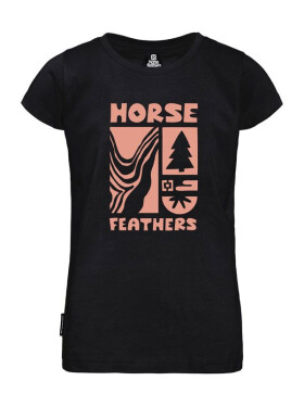 Horsefeathers IBIS black dětské tričko krátkým rukávem