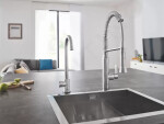 GROHE - Blue Home Dřezový ventil Mono Connected, s chladícím zařízením a filtrací, supersteel 31498DC1