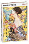 Puzzle Klimt - Dáma s vějířem 1000 dílků