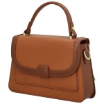 Módní dámská koženková kabelka do ruky Andresa, hnědá