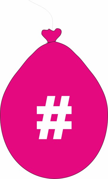 Balónek znak # růžový balonky.cz Balónek znak # růžový balonky.cz