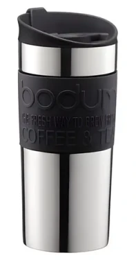 Bodum Travel Mug SS černá / Termohrnek / nerezová ocel / 0,35 l