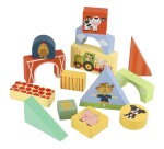 Orange Tree Toys Dřevěné puzzle kostky - Zvířátka na farmě