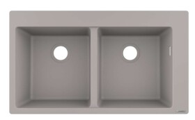 HANSGROHE - Dřezy Vestavný granitový dřez S510-F770, betonová šedá 43316380