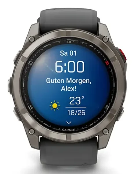 Garmin fenix 8 Pro 51mm titanová, černý řemínek / Chytré hodinky / GPS / 1.4" AMOLED / BT / WiFi / voděodolné (010-03199-11)
