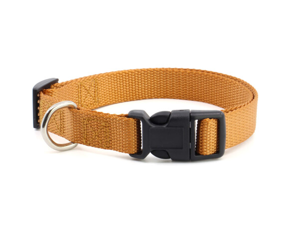 Zuky nylonový obojek pro psa | 18 - 52 cm Barva: Hnědá, Obvod krku: 34 - 52 cm