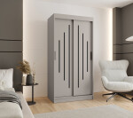 Šatní skříň Abi Rubino Y Rozměry: 150 cm, Barva korpusu + barva dveří: Kašmír