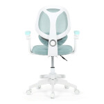 Dětská židle, výškově nastavitelná, modrá síťovina, KA-W8008 BLUE