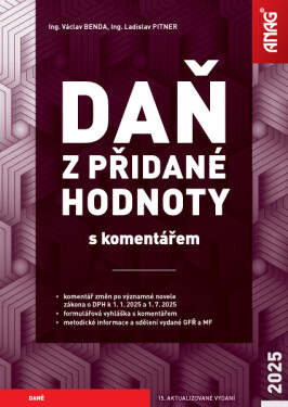 Daň z přidané hodnoty s komentářem 2025 - Václav Benda