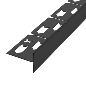 REA - Spádová lišta pravá, 120cm černá REA-K3201