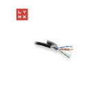LYNX FTP kabel Cat6, PE (Fca), celoměděný, venkovní, černý, cívka 305m EDF_10102842