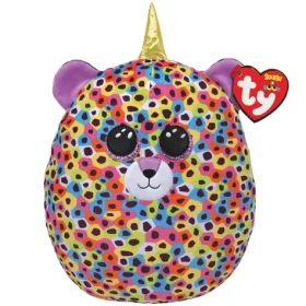 TY Squishy Giselle duhový leopard s rohem