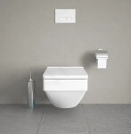DURAVIT - Vero Air Závěsné WC, Rimless, WonderGliss, bílá 25250900001