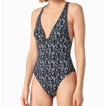 Core Logo Dámské jednodílné plavky KW0KW02076-0GK - Calvin Klein M