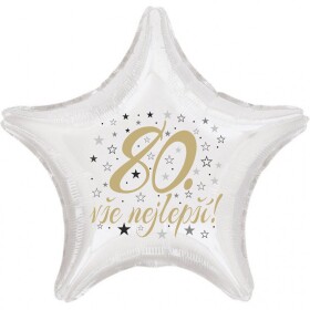 80. narozeniny balónek hvězda Balonky.cz 80. narozeniny balónek hvězda Balonky.cz