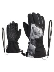 Ziener LAVAL-Z AS AW JUNIOR, Black/Grey mountain print Velikost č.: 3,5