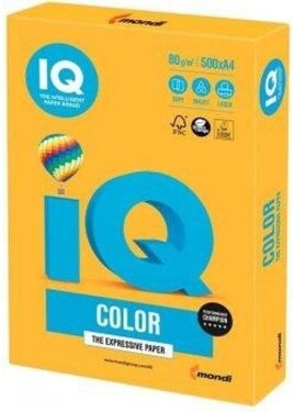 Barevný papír A4 - 80 g neonová barva OR oranžová (500 archů)