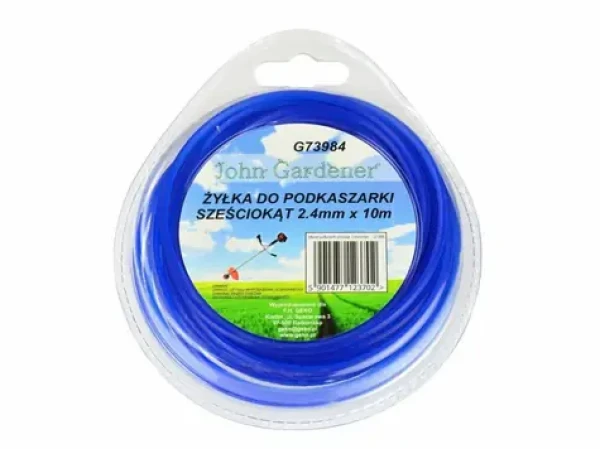 GEKO Struna do sekačky modrá 2.4mm 10m / hvězdicový profil / nylon (G73985)