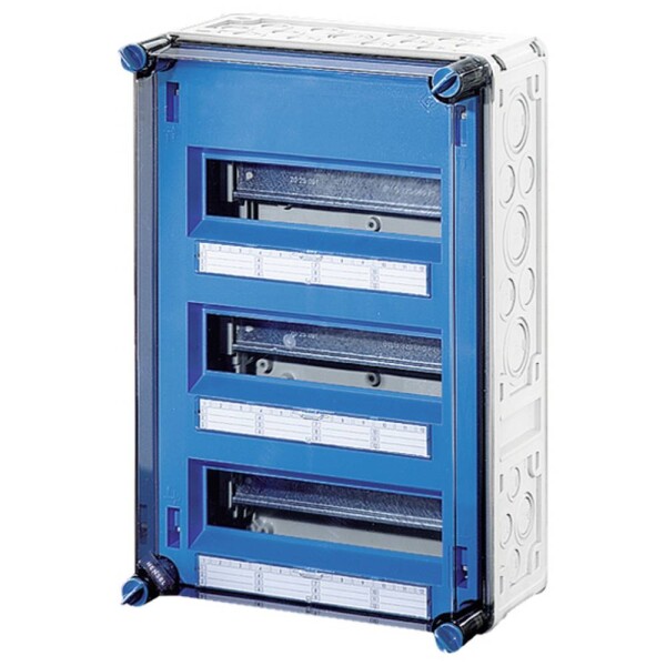 Hensel 2000613 Mi 1335 malý rozváděč na omítku Počet modulů (šířka) = 36 Počet řádků = 3 Obsah 1 ks