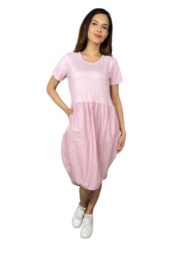 HOSH Šaty Lena Velikost: UNI, Barva: Starorůžová