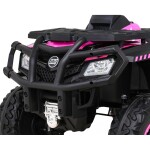Mamido Dětská elektrická čtyřkolka XT-Speed 4x80W 24V růžová