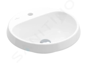 VILLEROY & BOCH - Architectura Umyvadlo zápustné, 450x450 mm, bez přepadu, otvor pro baterii, alpská bílá 5A654601