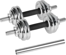Rebel Active RBA-2326-15 chrom / Jednoručky / nastavitelné / 2× 7,5 kg (RBA-2326-15)