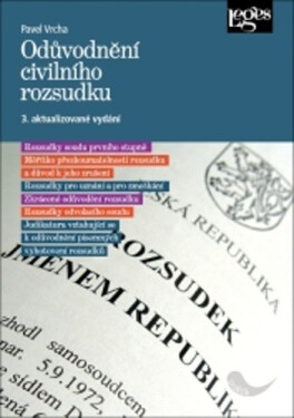 Odůvodnění civilního rozsudku, 3. vydání - Pavel Vrcha