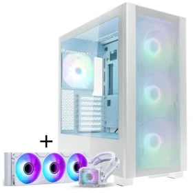 PHANTEKS XT Pro Ultra bílá / Skříň PC Mid-Tower / Tempered Glass / D-RGB / Bundle s Glacier One 360M25 Gen2 360mm (GABU-554)