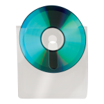 Djois samolepicí kapsa na CD/DVD, 127 x 127 mm, transparentní, 10 ks