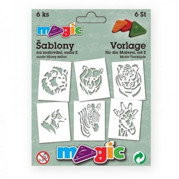 Papírové šablony HLAVY ZVÍŘAT
