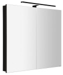 SAPHO - GRETA galerka s LED osvětlením, 81x70x14cm, černá mat GR085-0035