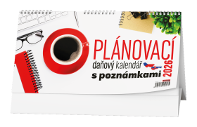 Stolní kalendář 2026 Baloušek - Plánovací daňový s poznámkami