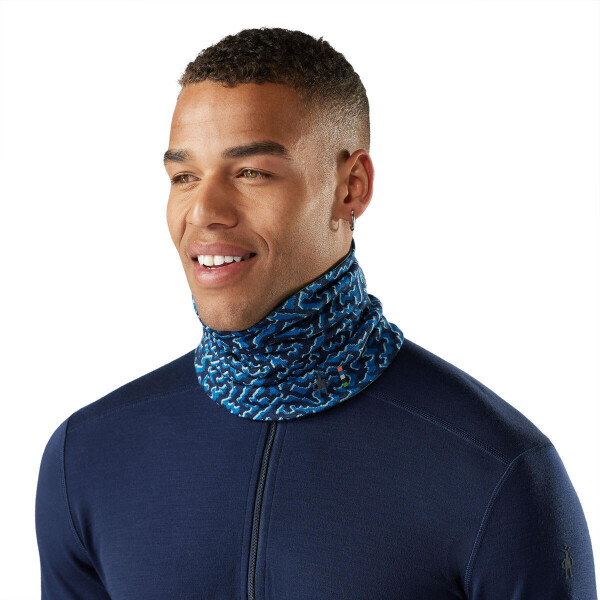 SMARTWOOL Thermal Merino Reversible Neck Gaiter, Pacific Blue Retro Line univerzální