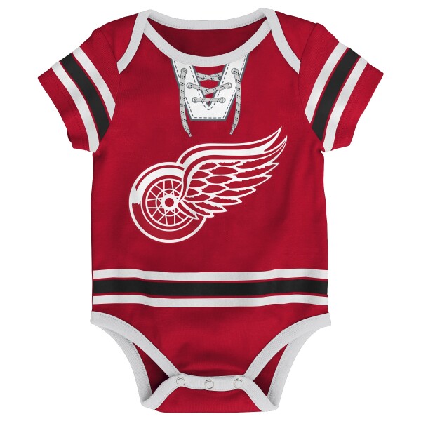 Outerstuff Dětské body Detroit Red Wings NHL Hockey Pro Creeper – Blank Velikost: 6 – 9 měsíců