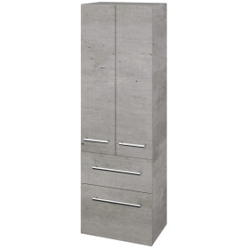 Dřevojas - Vysoká skříň DOS SVD2Z2 50 - D01 Beton / Úchytka T03 / D01 Beton 155421C