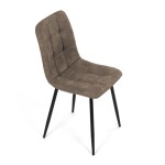 Jídelní židle, hnědá, látka vintage, CT-281 BR3