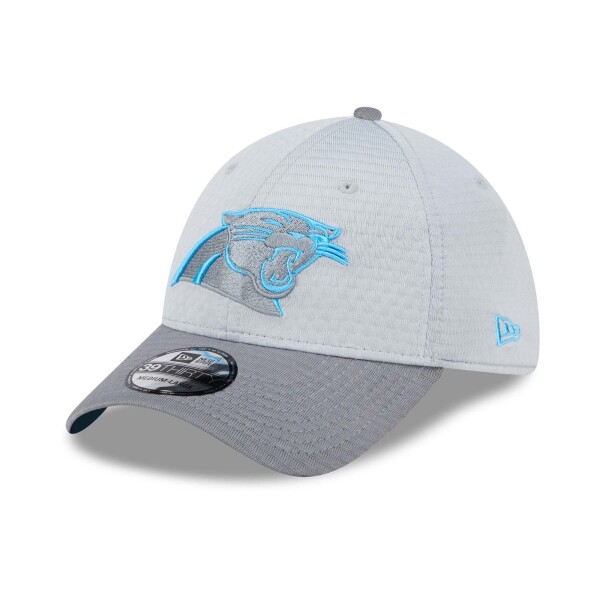 New Era Pánská kšiltovka Carolina Panthers NFL 2024 Training Camp 39THIRTY Flex - Šedá Velikost: M/L
