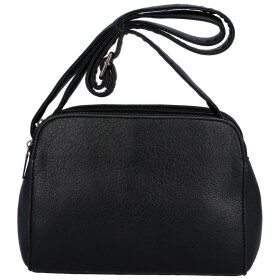 Příjemná dámská koženková kabelka na rameno Emma, černá
