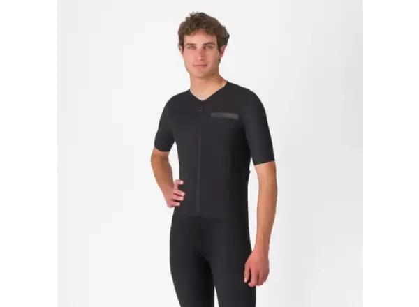 Castelli Premio Evo pánský dres krátký rukáv Light Black vel. M