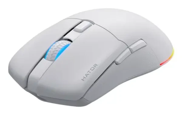Hator Pulsar 3 bílá / herní bezdrátová myš / optická / 12000 DPI / 8 tlačítek (HTM631)