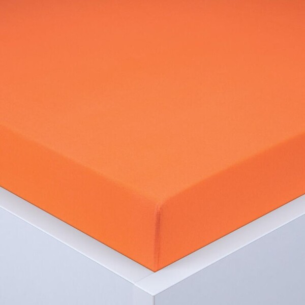 Napínací prostěradlo jersey EXCLUSIVE oranžové sada 2 ks 90 x 200 cm