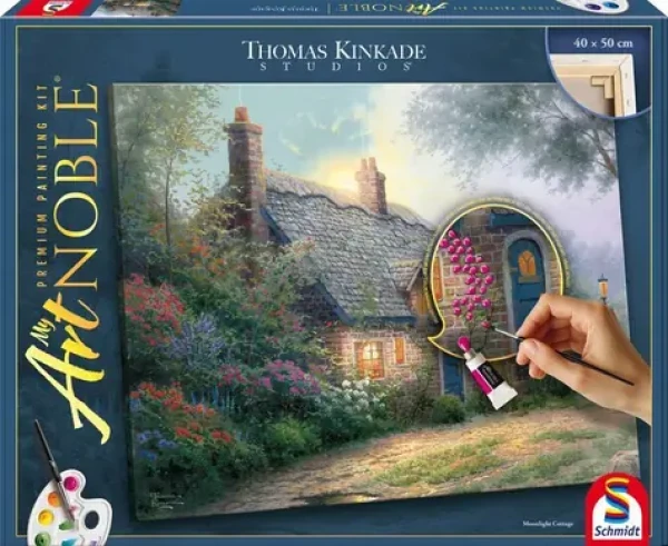 SCHMIDT SPIELE Malování akrylem Thomas Kinkade: Moonlight Cottage