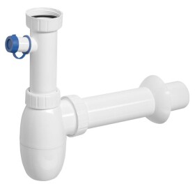 Bruckner - Dřezový sifon s odbočkou 6/4", DN50, bílá 155.116.0