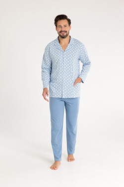 PÁNSKÉ PYŽAMO 486 J/25 modrá XL