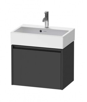 DURAVIT - Ketho.2 Umyvadlová skříňka 44x58x39 cm, 1 zásuvka, grafit mat K25073049490000