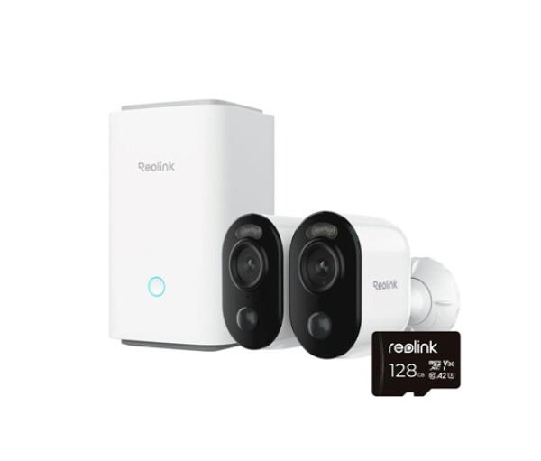 REOLINK Home Hub, 2x Argus Series B310 + 128GB microSD karta