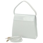 Elegantní dámské psaníčko kufříkového střihu Esmeralda new, bílé