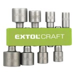 EXTOL CRAFT 10213 Klíče nástrčné HEX do vrtačky, 8ks, 1/4", CrV