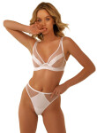 Tanga Kinga S-932/2 Lou S-2XL bílá XXL